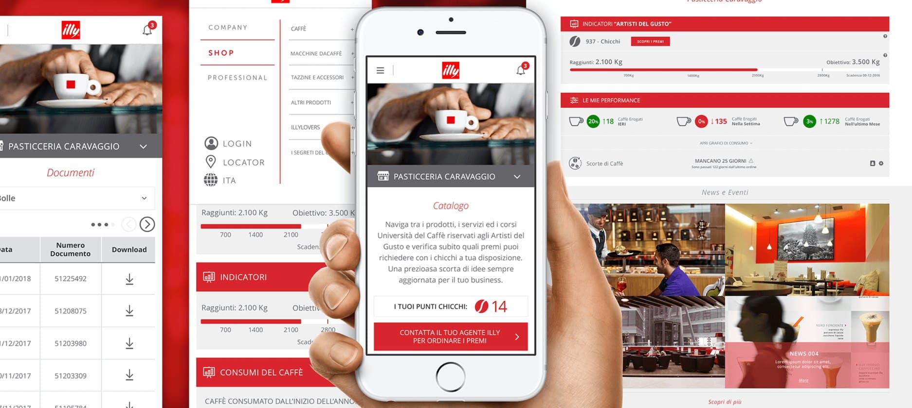 Area clienti di Illy